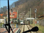 Mit der S41 das Murgtal hinunter -    Der Bahnhof Weisenbach war von 1894 bis 1910 der obere Endpunkt der Murgtalbahn auf badischer Seite.