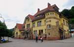 Das Bahnhof Forbach im schnen Murgtal am 24. 07 2009.