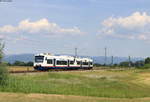 VT 513  Achern  und VT 509  Oberharmersbach  als SWE 87444 (Offenburg-Strasbourg) bei Legelshurst 2.6.20