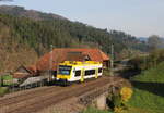 VT 523 als SWE87367 (Hausach-Hornberg) bei Gutach 12.4.17