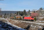 185 373-8 mit dem GB 62381 (Friesenheim(Baden)-Villingen(Schwarzw)) bei Sommerau 6.2.18