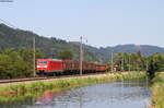 185 044-5 mit dem EZ 68244 (Villingen(Schwarzw)-Offenburg Gbf) bei Haslach 2.8.18