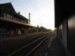 Der Bahnhof St.Georgen/Schwarzwald im morgentlicher Ruhe gegen 6.27Uhr 23.7.07