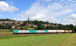 186 228-3 und 186 224-2 mit dem DGS 40046 (Bologna Interpor-Zeebrugge Ramskapelle) bei St.Georgen 8.8.21