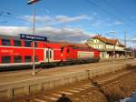 RE 4712 mit Schublok 146 113-6 die eigentlich nicht planmig auf die Schwarzwaldbahn kommt bei der Ausfahrt St.Georgen (Schwarzw) 29.12.07