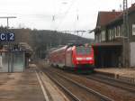 146 109 schiebt in wenigen Sekunden den IRE 4714 aus dem Bahnhof St.Georgen normalerweise sind hier nur 146.2 eingesetzt.181.08