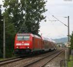 146 233-2 mit dem RE 4709 nach Konstanz in Mhlhausen 11.8.08
