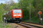 146 235-7 mit dem IRE 5191 (Karlsruhe Hbf-Kreuzlingen) am Evsig Villingen 01.05.09