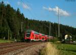 RE 5194 (Kreuzlingen-Karlsruhe Hbf) mit Schublok 146 236-5  Triberg  am km 79,3 15.7.10