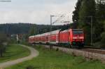 146 233-2  Donaueschingen  mit dem RE 5323 (Karlsruhe Hbf-Kreuzlingen) bei Peterzell 1.5.11