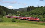 111 061-8 mit dem RE 26873 (Offenburg-Konstanz) bei St.Georgen 5.6.11