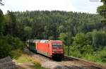 101 054-5 mit dem IC 282 (Zrich HB-Stuttgart Hbf) bei Talmhle 9.7.11