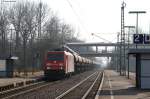 185 239-1 mit dem GB 62478 (Radolfzell-Offenburg Gbf)in Donaueschingen 7.3.12  