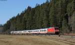 101 081-8 mit dem IC 2005  Bodensee  (Emden Hbf-Konstanz) und ca 30+ wegen Bschungsbrand im Groppertal 16.3.12