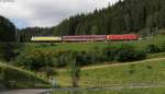 185 406-6 und 146 542-6 mit DbZ 92908 (Triberg-St.Georgen(Schwarzw)) bei Nubach 5.6.12