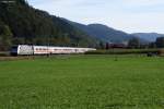 101 028-9  800 Jahre Anhalt  mit dem IC 2279  Schwarzwald  bei Gutach. Aufgenommen am 05.10.2012.