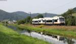 VT *** und *** als OSB87385 (Offenburg-Hausach) bei Haslach 21.8.12