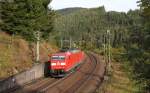 185 155-9 mit dem GB 62778 (Karlsruhe Gbf Radolfzell) bei Gremmelsbach 6.10.12