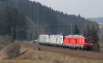 76 102;003 und 245 001-3 als Mess Dbz 93469 (St.Georgen(Schwarzw)-Triberg) bei St.Georgen 4.4.13