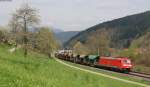 185 207-8 mit dem GB 61819 (Friesenheim(Baden)-Villingen(Schwarzw) bei Gutach 23.4.13