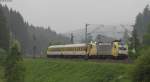 Mess NbZ 91534 (Radolfzell-Offenburg) mit Schublok 182 506-6 bei St.Georgen 11.6.13