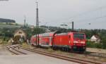 146 232-4 mit dem IRE 5321 (Karlsruhe Hbf-Kreuzlingen) bei Welschingen 17.7.13