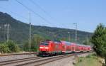 146 113-6  Baden Württemberg erfahren  mit dem IRE 5309 (Karlsruhe Hbf-Konstanz) bei Welschingen 27.6.14