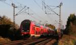 IRE 5318 (Konstanz-Karlsruhe Hbf) mit Schublok 146 116-9 bei Welschingen 26.10.14