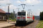 146 566-5; 146 551-7 und 187 103 in St.Georgen 17.6.15