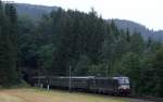 193 873-7 mit dem DPE 97 (Stuttgart Hbf - Triberg) bei Niederwasser 18.7.15