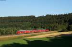 RE 4730 (Konstanz-Karlsruhe Hbf) mit Schublok 146 238-1 bei Immendingen 3.8.15