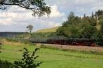 01 202 und 01 150 mit dem DPE 20859 (Hausach - Rottweil) bei Stockburg 7.8.15