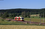 VT 232 als HzL88055 (Bräunlingen Bf-Immendingen) bei Aufen 18.7.16