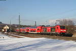 RE 4720 (Konstanz-Karlsruhe Hbf) mit Schublok 146 236-5  Triberg/Erlebnispfad  in Welschingen 3.1.17