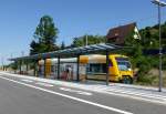 neugestalteter Endbahnhof der Mnstertalbahn im Ort Mnstertal/Schwarzwald, Juni 2013