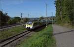 Elztalbahn.

In Denzlingen zweigt die Elztalbahn von der badischen Hauptbahn ab. 8 442 207 nach Freiburg biegt gerade auf die Rheintalstecke ein. September 2022.