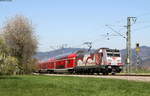 146 227-4  Neubaustrecke Stuttgart-Ulm  mit der RB 17269 (Freiburg(Brsg)Hbf-Seebrugg) bei Himmelreich 7.4.17