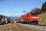 146 113-6 mit der RB 17271 (Freiburg(Brsg)Hbf-Seebrugg) bei Falkensteig 30.12.16