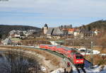 146 229-0  Europapark Rust  mit der RB 17273 (Freiburg(Brsg)Hbf-Seebrugg) bei Schluchsee 21.2.19