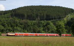 218 105-5 und 146 112-8 auf Testfahrt bei Titisee 20.6.16