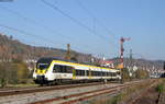 3442 204 als RE 17657 (Stuttgart Hbf-Rottweil) bei Horb 21.10.18. Das rechte Gleis endet vor mir und bis dorthin verläuft ein Weg
