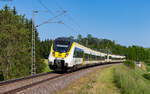 3442 211 und 3442 205 als RE 4778 (Konstanz - Stuttgart Hbf) bei Neufra 29.5.23