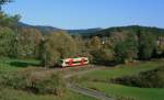 VT 234 als HzL88155 (Tuttlingen-Rottweil) bei Neufra 21.10.12