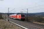 Rckschuss auf den RE 19039. Hier nun ein Blick auf die Werbelok 146 225-8  Baden Wrttemberg  erfahren. Aufgenommen am 16.03.2013 bei Eutingen (Gu).