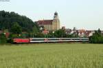 181 218-9 mit den IC 182 Zürich-Stuttgart bei Herrenberg, 08.06.2014.