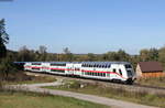 IC 2385 (Stuttgart Hbf-Singen(Htw) mit Schublok 146 577-2 bei Neufra 12.10.18