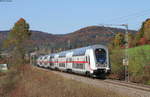 IC 2335/RE 52335 (Stuttgart Hbf-Singen(Htw) mit Schublok 146 576-4 bei Tuttlingen 15.10.18