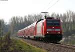 146 202-7 mit dem RE 19086 (Rottweil-Stuttgart Hbf) bei Neufra 22.4.11