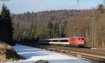 115 278-4 mit dem IC 187 (Stuttgart Hbf-Zrich HB) bei Hattingen 24.2.12