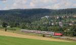 181 210-6 mit dem IC 280 (Zrich HB-Stuttgart Hbf) bei Mhringen 30.8.13